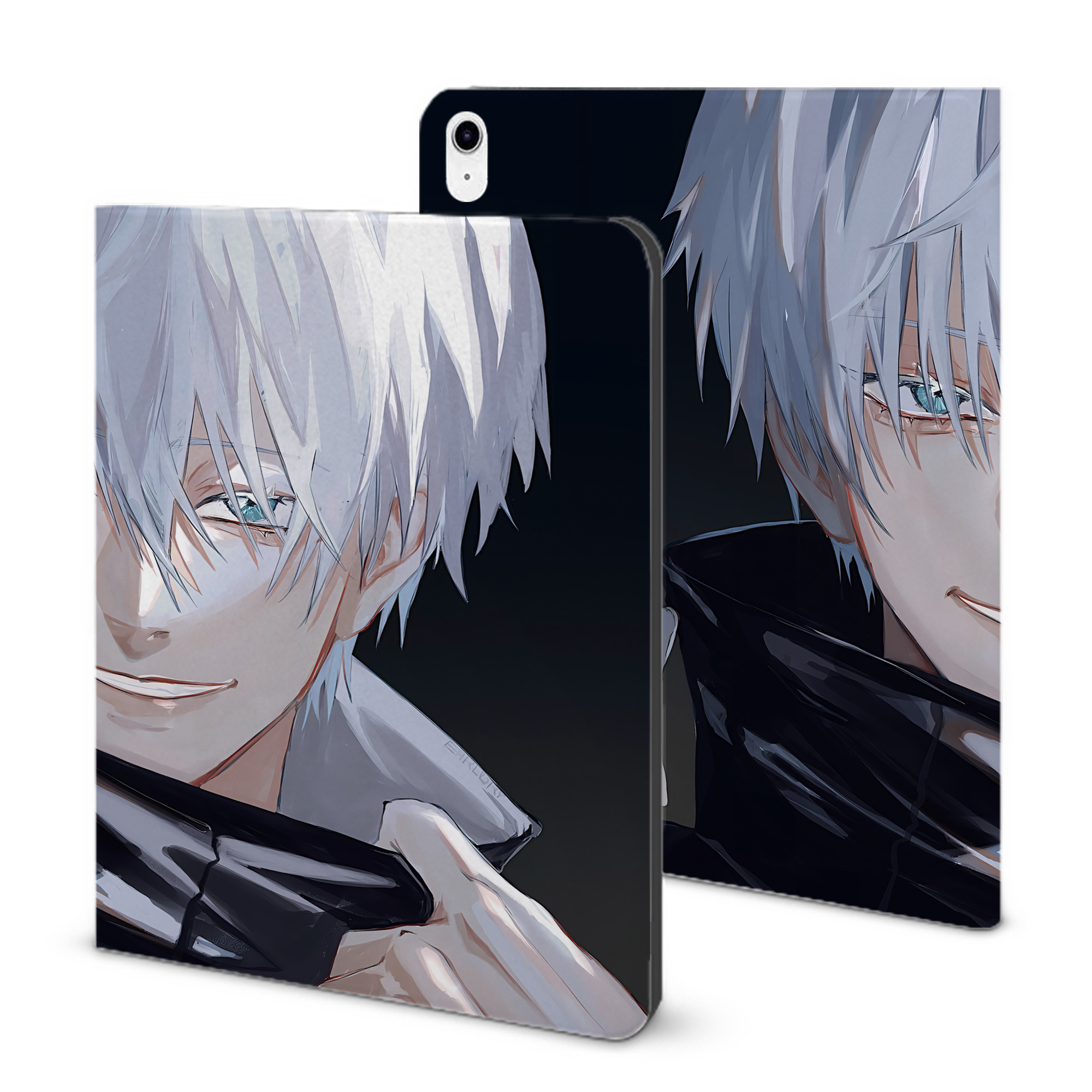 （画像用） 呪術廻戦 Jujutsu Kaisen IPad ケース ブック型 PUレザー TPU 耐衝撃 軽量 薄型 ペン収納なし 全面保護 IPad 各モデル対応